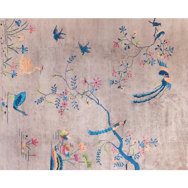Textile Early 20th Century Chinese Art Deco Rug For Sale - Image 7 of 14