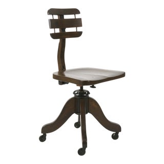 Early 1900s Antique Cook Desk Chair For Sale