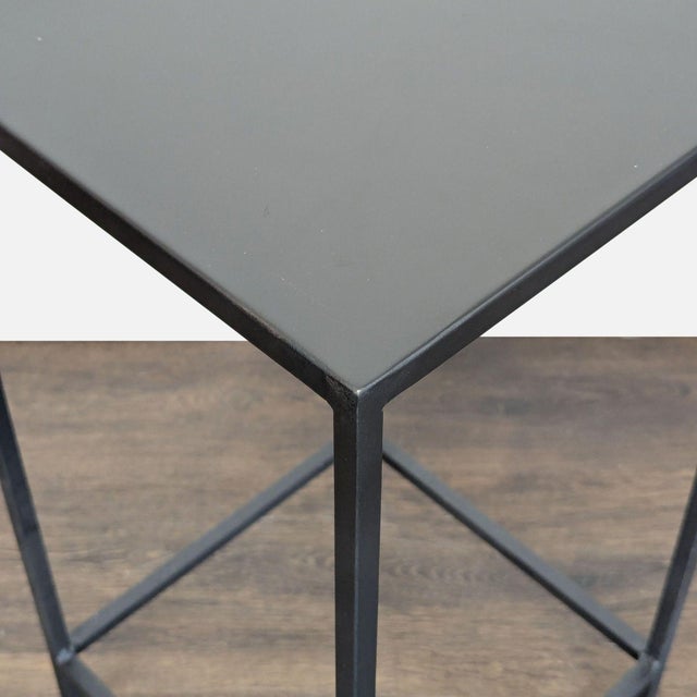 Modern Room & Board Slim End Table in Natural Steel For Sale - Image 3 of 4