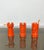 1960s Orange Ceramic Chess Pieces Sculpture by Il Picchio, Italy, 1970s, Set of 5 For Sale - Image 5 of 14
