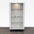 Wood electrified cabinet with 2 glass doors, 3 glass shelves, and metal hardware. Brand: Alf Italia. Dimensions (in): 38W...