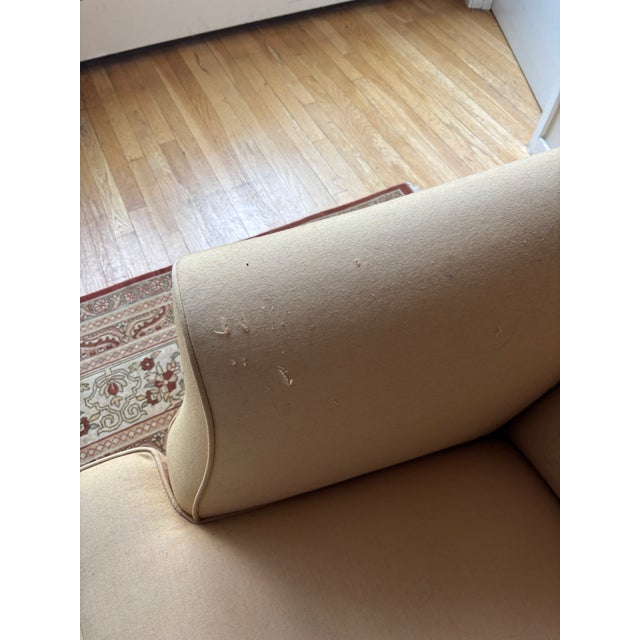 Todd Hase Sofa With Fan Back – Custom Upholstered, Transitional Style, 2000 For Sale - Image 10 of 12