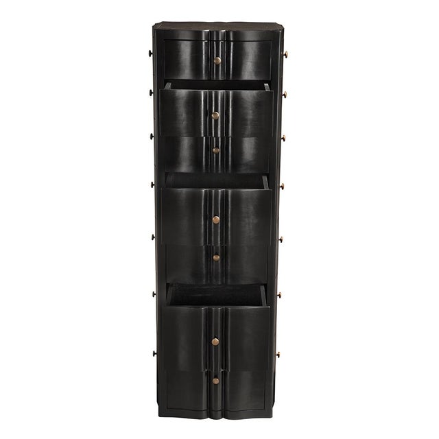 Noir NOIR Monolith Four Sided Tower Chest For Sale - Image 4 of 9