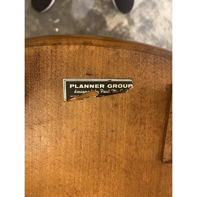 Brown Set of 4 Paul McCobb Planner Group Side Chairs For Sale - Image 8 of 8