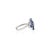 Metal 14k Gold 1.58 Ct Floral Sapphire Diamond Bypass Art Deco Ring Size 7 For Sale - Image 7 of 15