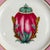 Ceramic Vintage French Limoges Porcelain Neoclassical Fabergé Egg Plates - Set of 4 For Sale - Image 7 of 10