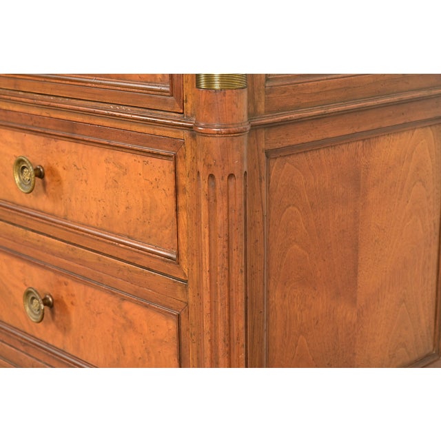 Baker Furniture French Regency Louis XVI Burled Walnut Triple Dresser or Credenza, Circa 1960s For Sale - Image 10 of 15