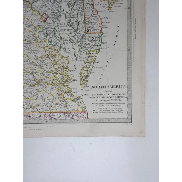 North America sheet VII Pennsylvania, New Jersey, Maryland, Delaware, Columbia and part of Virginia map. Published under...