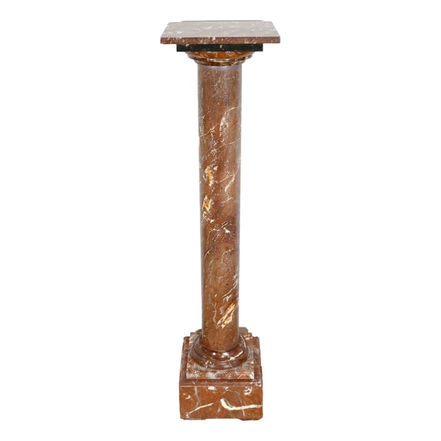 Antique Marble Column, Late 19th Century For Sale