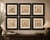 Japanese Edo Netsuke Archive Tadelakt Texture 8 by 8 Square Gallery Board Prints Set of 6 For Sale - Image 9 of 17