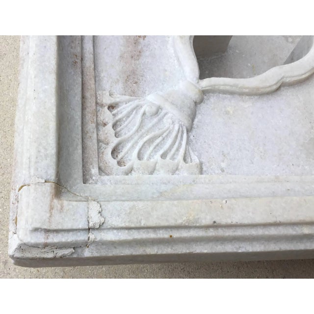 Vintage Carved Marble Fountain or Planter For Sale - Image 4 of 11