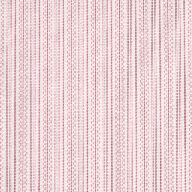 Sample - Schumacher Jack Stripe Fabric in Pink For Sale
