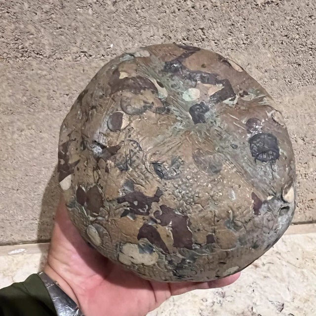 1970s Sculptural Art Pottery Abstract Green Sphere For Sale - Image 9 of 9