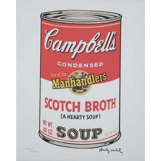 Andy Warhol, Campbell's Scoth Broth Soup, Lithograph For Sale