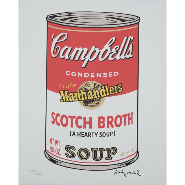 Andy Warhol, Campbell's Scoth Broth Soup, Lithograph For Sale
