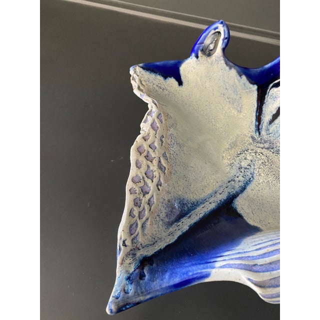 1990s Vintage 1990s PostModern Signed Studio Pottery Art Vessel on Legs For Sale - Image 5 of 12