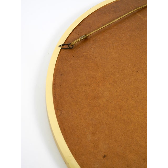 Mid-Century Modern Brass Wall Mirror from Lenz, 1964 For Sale - Image 10 of 14