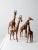 Tan Vintage Leather Giraffe Sculptures - Set of 4 For Sale - Image 8 of 11