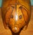 English Omersa Brown Leather Ottoman For Sale - Image 3 of 11
