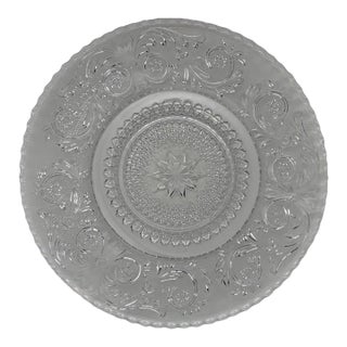 Vintage 1940’s Duncan Miller Crystal 7” Serving Plate For Sale