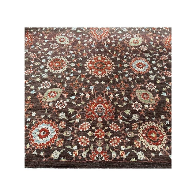 1990s Handwoven Pakistani Transitional Area Rug 8x9 For Sale In Dallas - Image 6 of 11