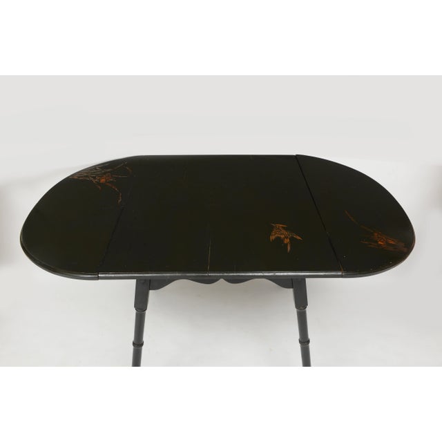 Late 19th Century Late 19th Century Japanese Tea Table With Four Chairs - Set of 5 For Sale - Image 5 of 12