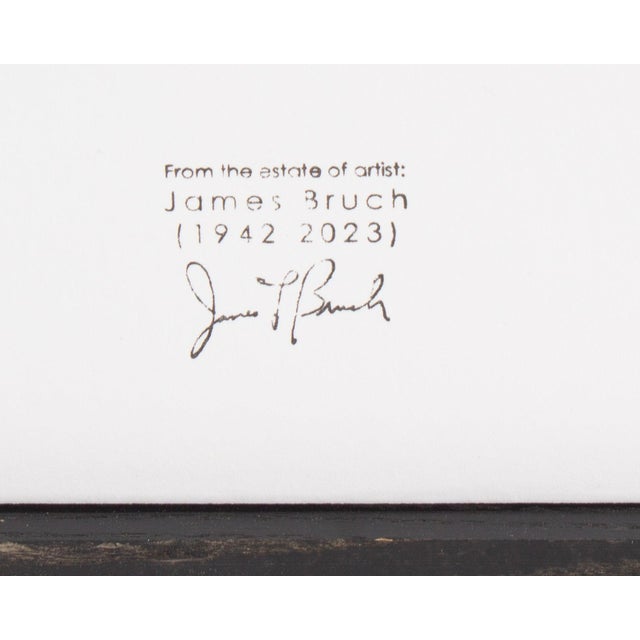 Green Abstract Mixed Media Painting by James L. Bruch For Sale - Image 8 of 8