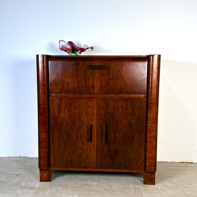 Art Deco Audio Cabinet with Pull-Out Drawer, 1950s For Sale - Image 18 of 18