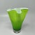 1960s Astonishing green vase Fazzoletto by Ca' Dei Vetrai in Murano glass. Made in Italy. The item is in excellent...
