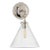 Thomas O'Brien for Visual Comfort Signature Katie Small Conical Sconce in Polished Nickel with Clear Glass For Sale