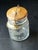 Vintage Ball Glass Jar With Wooden Lid & Metal Wire Clamp For Sale - Image 4 of 8