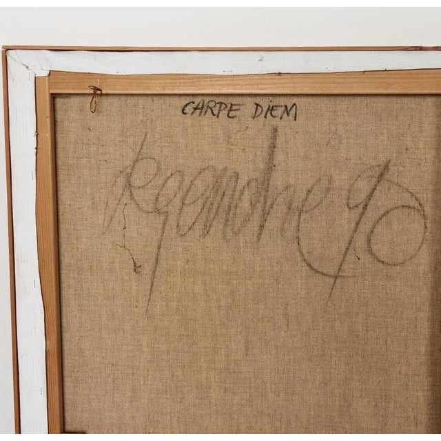 Plastic Magic Realist Composition, 1990, Large Acrylic For Sale - Image 7 of 8