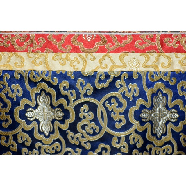 Hand-Painted Tibetan Thangka Celebration Textile For Sale - Image 11 of 13