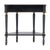 Wood Mozart 31.5 in. W Demilune Wood Hand Painted 1 Drawer Console Table with Lower Open Shelf, Royal Pastel Blue For Sale - Image 7 of 9