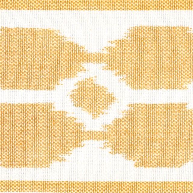 Contemporary SAMPLE - Schumacher Telia Tape In Ochre For Sale - Image 3 of 4