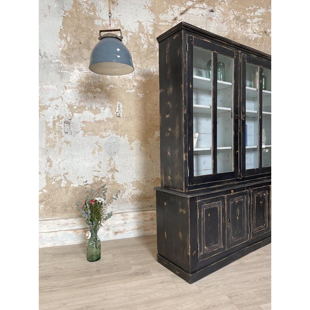 Showcase Cabinet in Patinated Wood For Sale - Image 10 of 18
