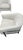 Ivory Pair of Mitchell Gold + Bob Williams Curved Barrel Lounge Chairs With Chrome Frame For Sale - Image 8 of 12