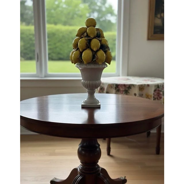 1980s Italian Ceramic Lemon Topiary For Sale - Image 4 of 4
