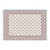 Handmade Cotton Vegetable Dyed Rug, White, Sky Blue and Terracotta Star Dhurrie-12'x15' For Sale