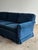 Textile 1970s Vintage Blue Corduroy Sofa With Rolled Arms For Sale - Image 7 of 18