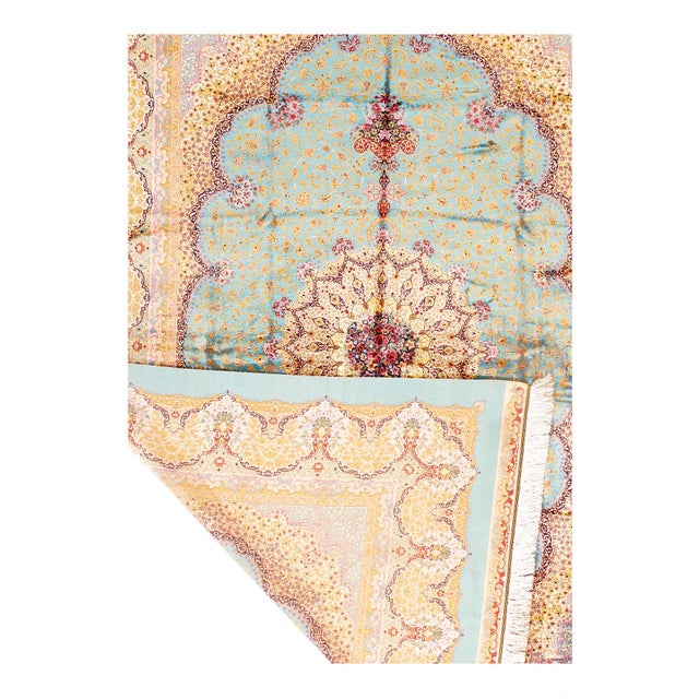 Traditional Pasargad DC Exquisite Design Paris Palace Fine Power Loom v. Silk Rug For Sale - Image 3 of 3