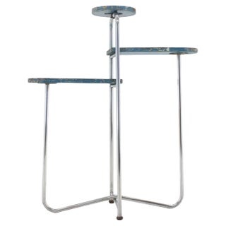 Bauhaus Chrome Shelf / Flower Table by Rudolf Vichr, 1930s For Sale