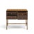 Brown Mastercraft Mid Century Burlwood and Brass Nightstands - Pair For Sale - Image 8 of 13