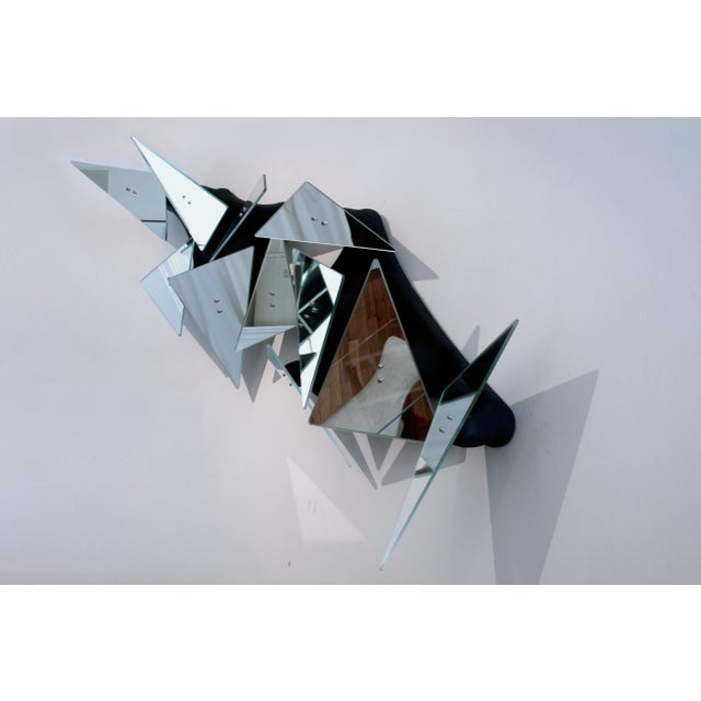 Contemporary Studio Delmar No. 6 - Reflective Wall Object, Made to Oeder For Sale - Image 3 of 6