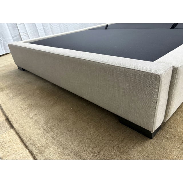 Rh Restoration Hardware Custom Special Order Modena Fabric Panel Storage Bed – Queen For Sale - Image 13 of 18