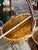 Rustic European Vintage Hand Woven Wicker Basket With Brown Handle For Sale - Image 3 of 10