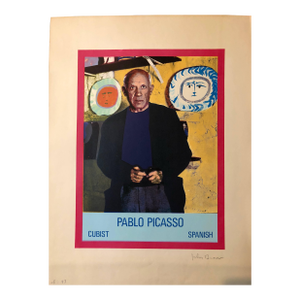 John Brower, Vintage 1960s Pablo Picasso Photo Silkscreen Serigraph Pop Art