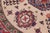 1990s Shabby Chic Tribal Kazak Ivory/Red Wool Round Rug- 4'9''x4'11'' For Sale - Image 5 of 7
