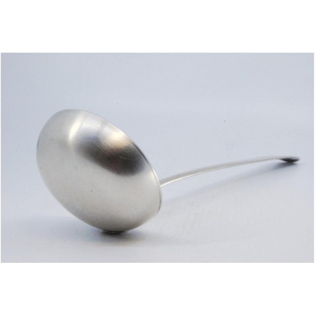 Silver Soup Ladle with Handle For Sale - Image 5 of 9