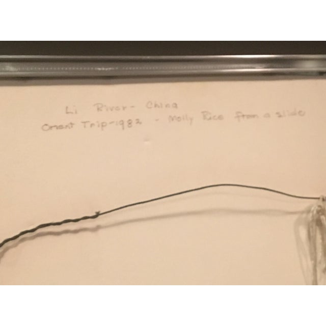 Vintage "Li River China" Watercolor Painting by Molly Rice, Framed For Sale - Image 10 of 13